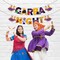 Garba Night Banner for Hindu Navratri Festival Celebration Bunting Diy Home Indoor Outdoor Decoration Indian Party Supplies Garba Decor Ideas